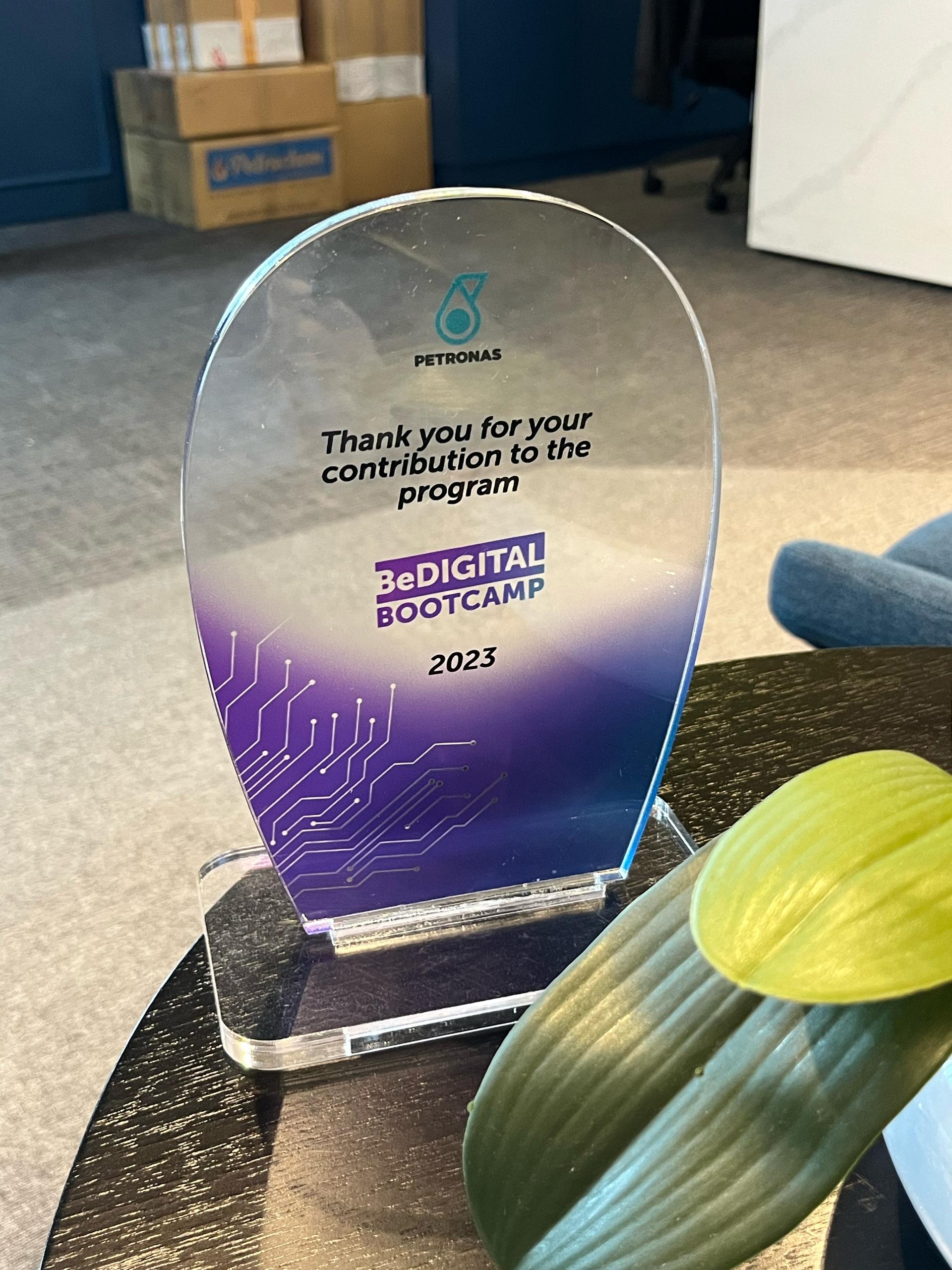 Petronas Contribution to Programme BeDigital Bootcamp 2023