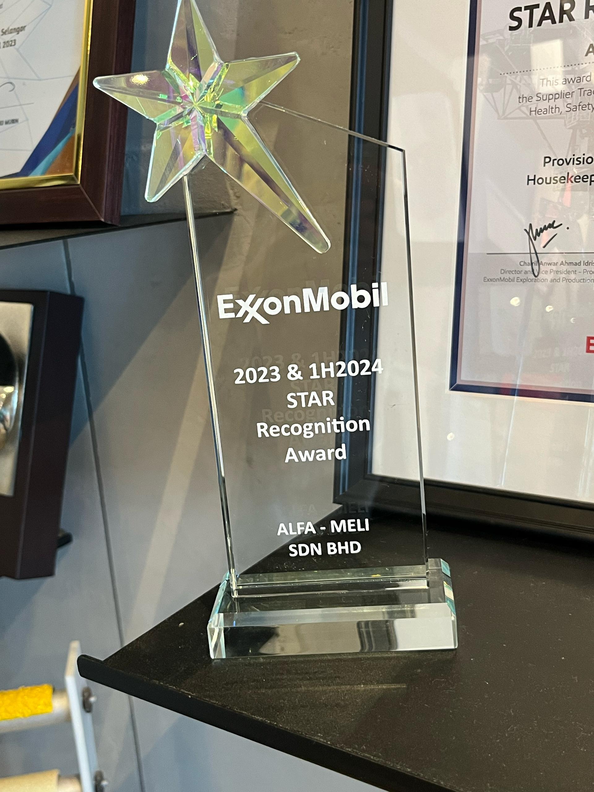 STAR Recognition Award 2023 and 2024 Trophy